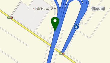 日本海東北自動車道 中条IC 下り 出口の地図画像