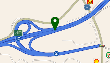 東北自動車道 村田IC 上り 出口の地図画像