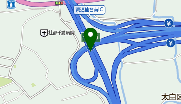 東北自動車道 仙台南IC 下り 入口の地図画像