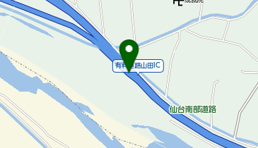 仙台南部道路 山田IC 上り 出口の地図画像