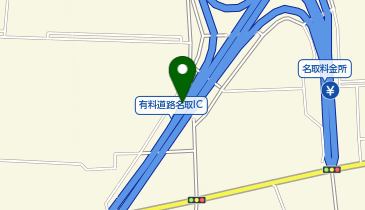 仙台東部道路 名取IC 下り 出口の地図画像