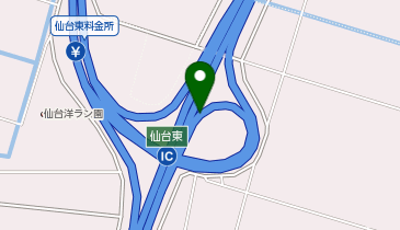 仙台東部道路 仙台東IC 上り 入口の地図画像