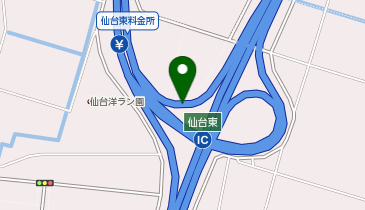 仙台東部道路 仙台東IC 下り 入口の地図画像