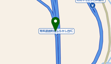 仙台北部道路 利府しらかし台IC 下り 出口の地図画像