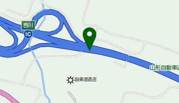 山形自動車道 西川IC 下り 出口の地図画像