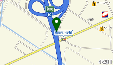 山形自動車道 鶴岡IC 上り 入口の地図画像