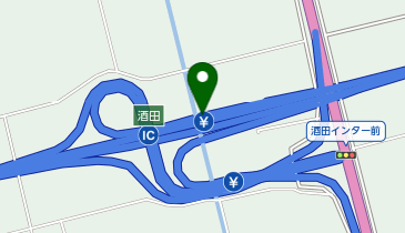 日本海東北自動車道 酒田IC 下り 入口の地図画像