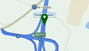 秋田自動車道 琴丘森岳IC 上り 出口の地図画像