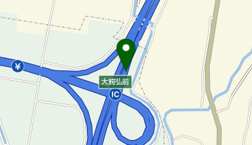 東北自動車道 大鰐弘前IC 上り 出口の地図画像