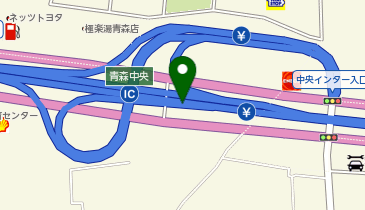 青森自動車道 青森中央IC 上り 出口の地図画像