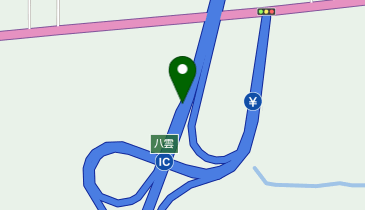 道央自動車道 八雲IC 下り 入口の地図画像