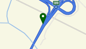 道央自動車道 国縫IC 下り 出口の地図画像