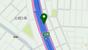 道央自動車道(均一区間) 北郷IC 上り 入口の地図画像