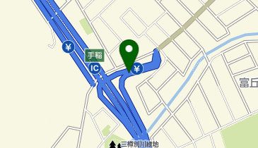 札樽自動車道 手稲IC 下り 入口の地図画像