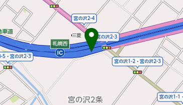 札樽自動車道 札幌西IC 上り 入口の地図画像