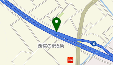 札樽自動車道 札幌西IC 下り 出口の地図画像