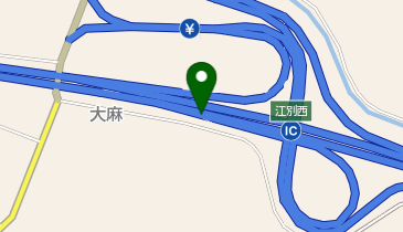 道央自動車道 江別西IC 上り 入口の地図画像