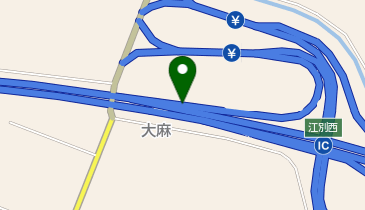 道央自動車道 江別西IC 下り 出口の地図画像