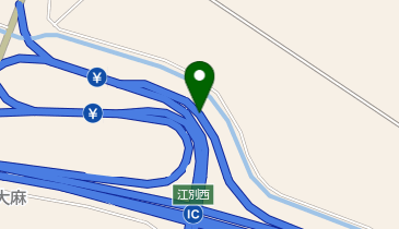 道央自動車道 江別西IC 下り 入口の地図画像