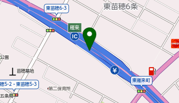 札樽自動車道(均一区間) 雁来IC 上り 入口の地図画像