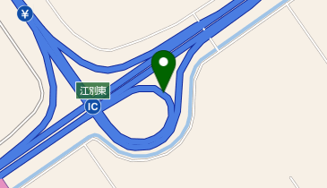 道央自動車道 江別東IC 上り 入口の地図画像