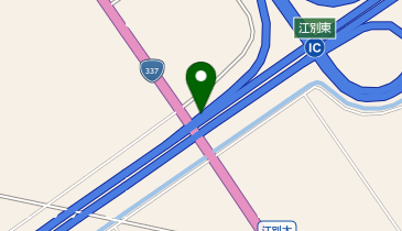 道央自動車道 江別東IC 下り 出口の地図画像