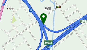 道央自動車道 岩見沢IC 下り 入口の地図画像