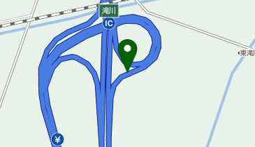 道央自動車道 滝川IC 上り 入口の地図画像