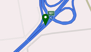 道央自動車道 深川IC 上り 入口の地図画像