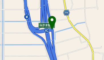 九州自動車道 みやま柳川IC 下り 入口の地図画像