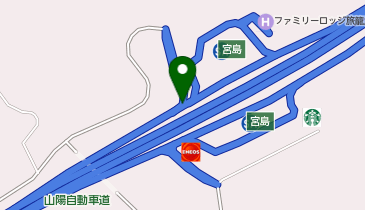 山陽自動車道 宮島スマートIC 上り 出口の地図画像
