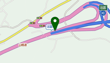 山陰自動車道 出雲IC 上り 出口の地図画像