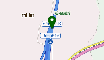 延岡南道路 門川IC 下り 出口の地図画像