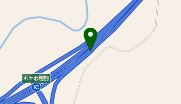 道東自動車道 むかわ穂別IC 上り 出口の地図画像
