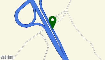 道央自動車道 森IC 上り 入口の地図画像