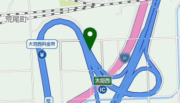 東海環状自動車道 大垣西IC 外回り 入口の地図画像