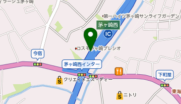 新湘南バイパス 茅ヶ崎西IC 上り 入口の地図画像