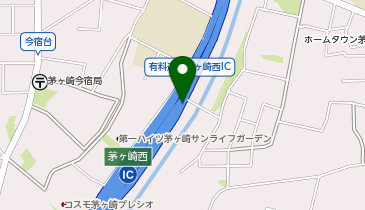 新湘南バイパス 茅ヶ崎西IC 下り 出口の地図画像