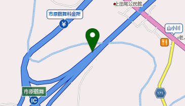首都圏中央連絡自動車道(松尾横芝-木更津) 市原鶴舞IC 内回り 入口の地図画像