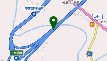 首都圏中央連絡自動車道(松尾横芝-木更津) 市原鶴舞IC 外回り 出口の地図画像