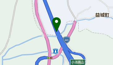 九州中央自動車道 小池高山IC 上り 入口の地図画像