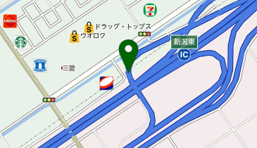 日本海東北自動車道 新潟東スマートIC 下り 入口の地図画像