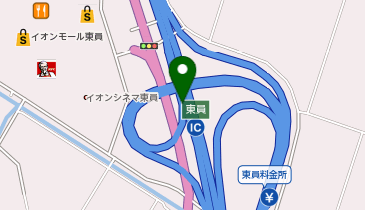 東海環状自動車道 東員IC 外回り 入口の地図画像