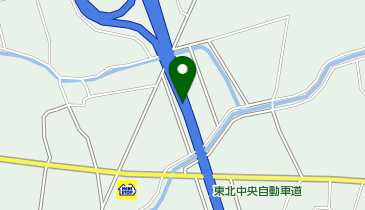 東北中央自動車道 福島大笹生IC 下り 出口の地図画像