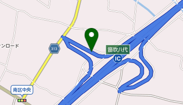 中央自動車道 笛吹八代スマートIC 上り 入口の地図画像