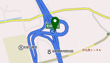阪和自動車道 和歌山南スマートIC 下り 入口の地図画像