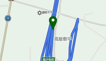 東北自動車道 滝沢中央スマートIC 上り 出口の地図画像