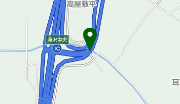 東北自動車道 滝沢中央スマートIC 上り 入口の地図画像