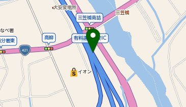 東海環状自動車道 大安IC 内回り 出口の地図画像