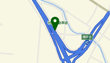 秋田自動車道 横手北スマートIC 上り 出口の地図画像